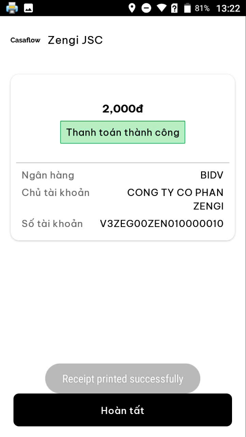 Bước 4 – hoàn tất