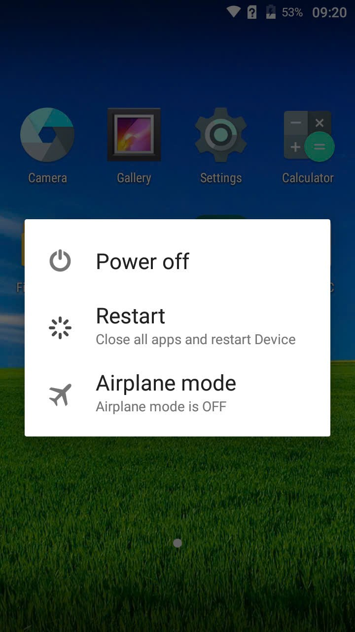 Bước 2 – chọn Power off hoặc Restart
