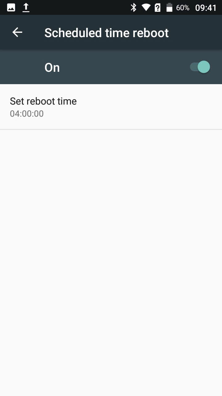 Bước 6 – bật và cài giờ reboot