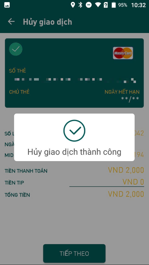 Bước 5 – máy in HĐ hủy